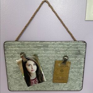 Metallic Hanging Photo Display